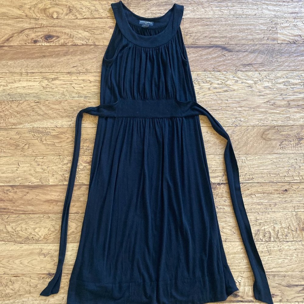 Banana Republic Women's Black Grecian Midi Dress